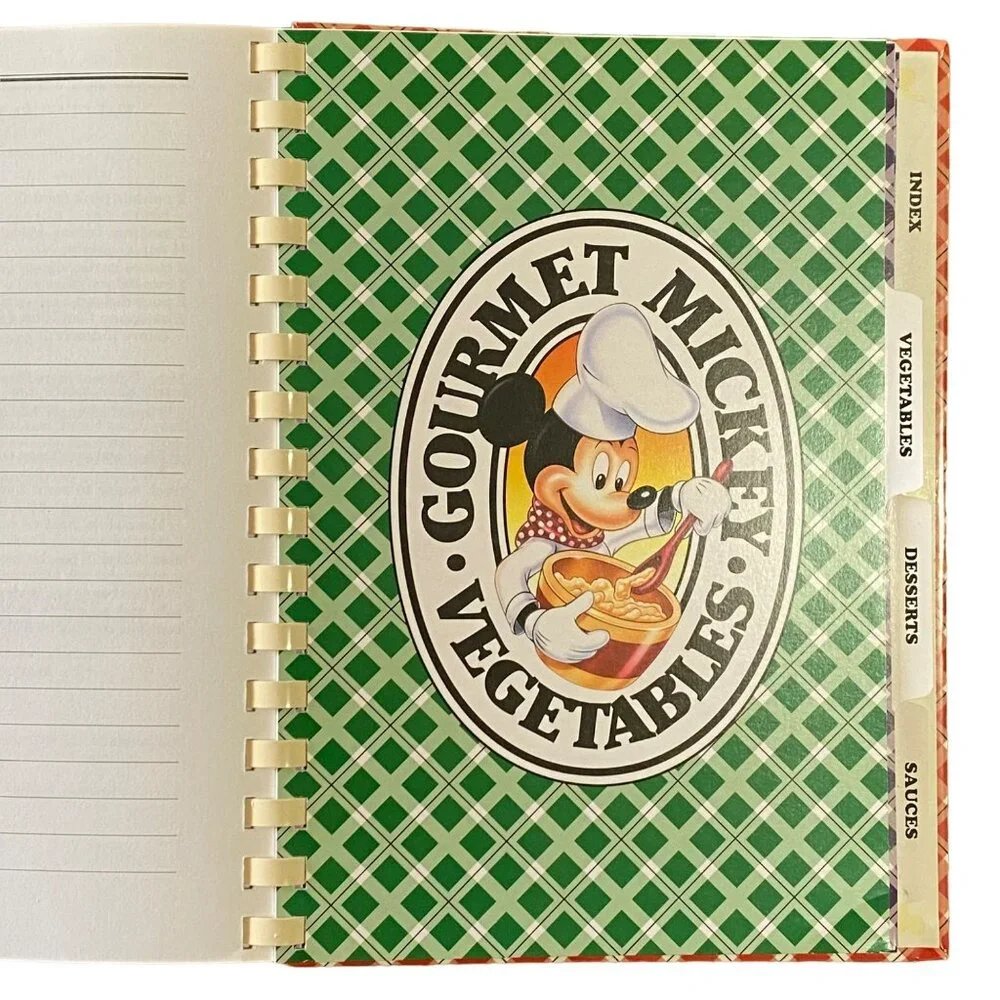 Disney Cooking with Mickey Volume II Gourmet Cookbook Vintage Y2K‎ Park Recipes